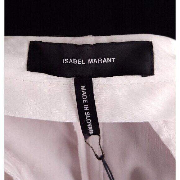 Isabel Marant Silk Lined Linen Blend Pants Size 40 US 10 Womens Gray - Picture 9 of 12